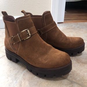 Chunky Platform Brown Booties